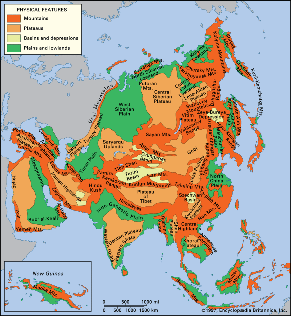 geography of Asia